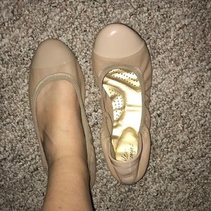 NUDE FLATS- WORN TWICE